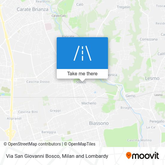 Via San Giovanni Bosco map