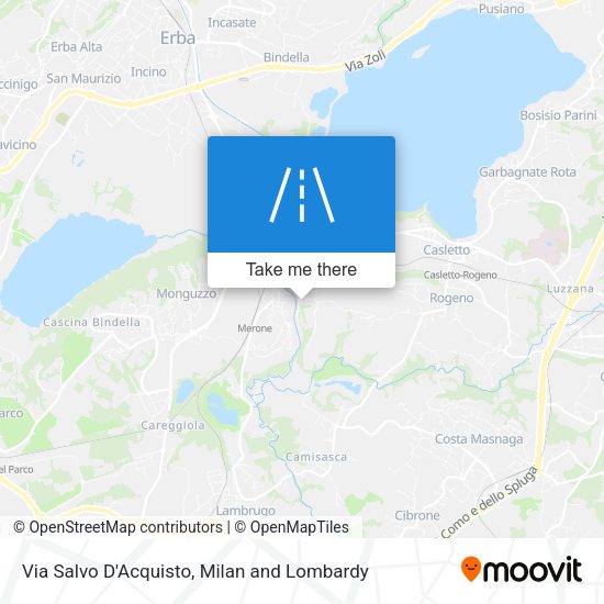 Via Salvo D'Acquisto map