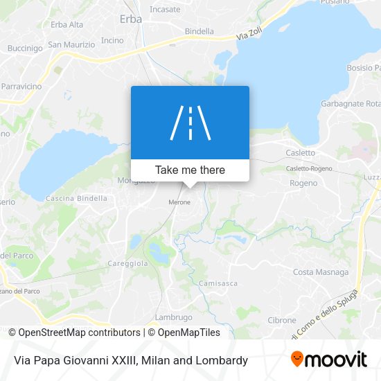 Via Papa Giovanni XXIII map
