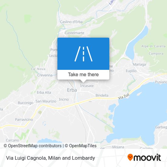 Via Luigi Cagnola map