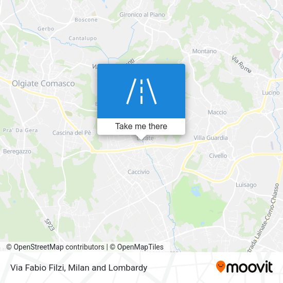 Via Fabio Filzi map