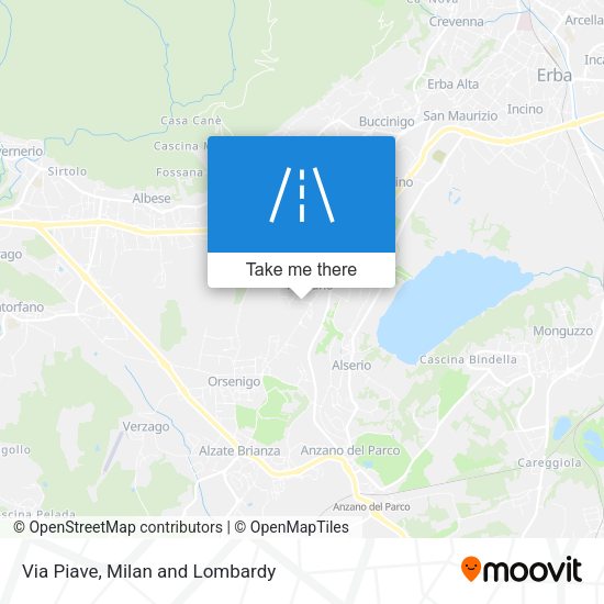 Via Piave map