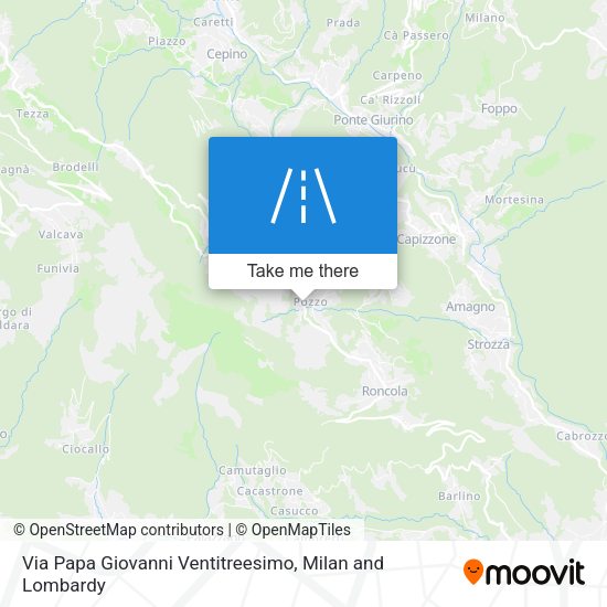 Via Papa Giovanni Ventitreesimo map