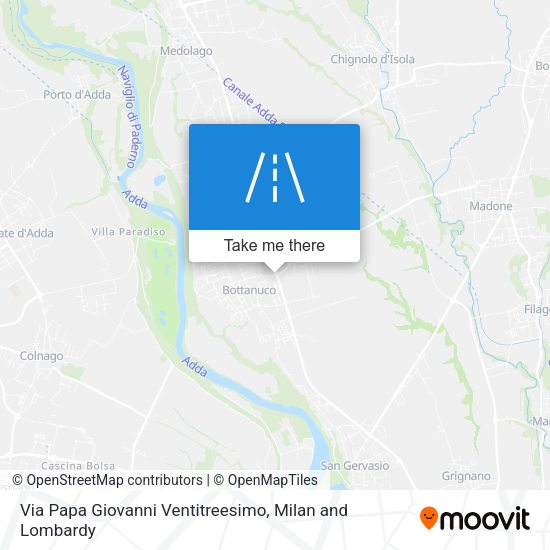 Via Papa Giovanni Ventitreesimo map