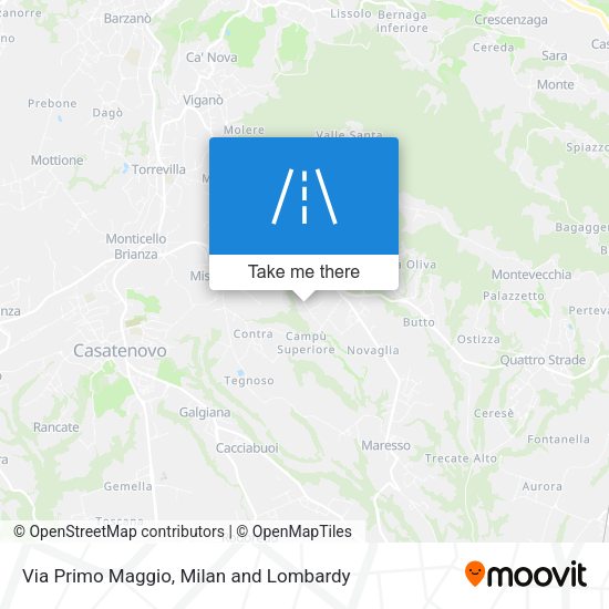 Via Primo Maggio map