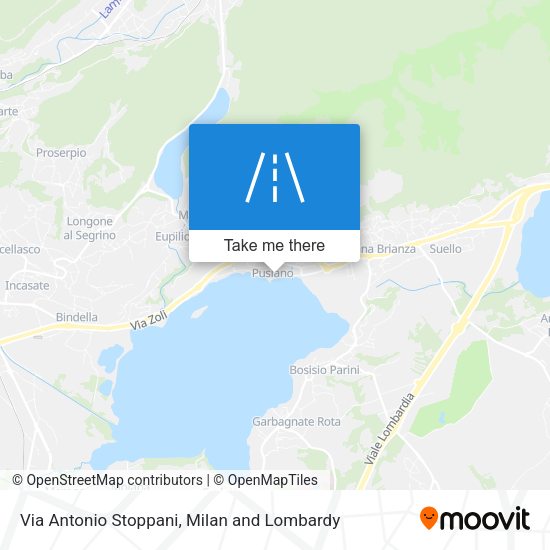 Via Antonio Stoppani map