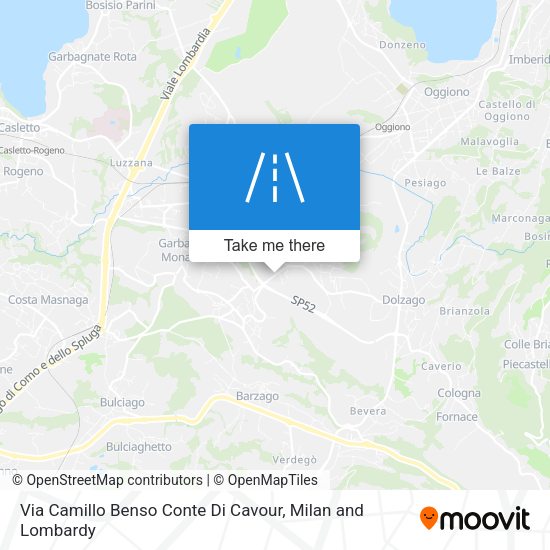 Via Camillo Benso Conte Di Cavour map