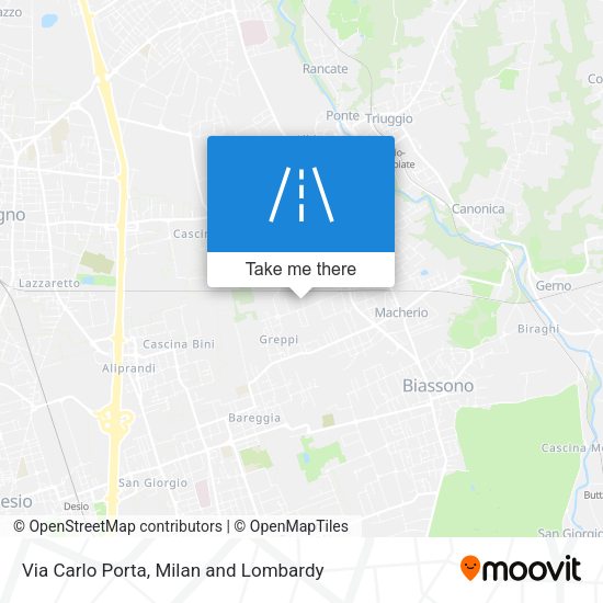 Via Carlo Porta map