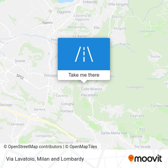 Via Lavatoio map