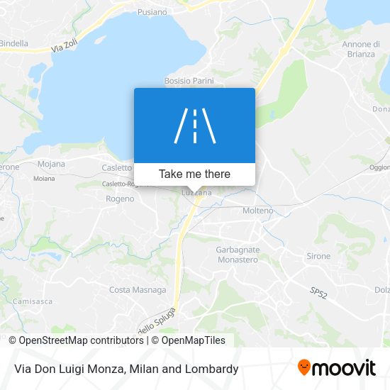 Via Don Luigi Monza map