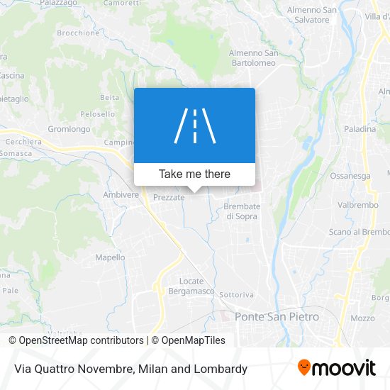 Via Quattro Novembre map