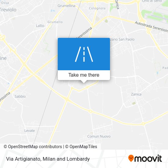 Via Artigianato map