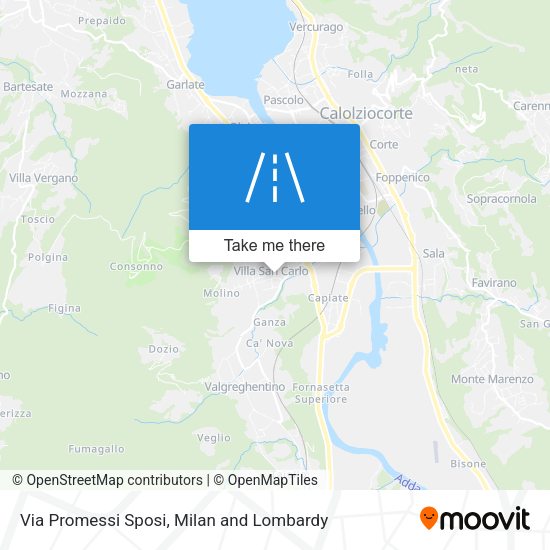 Via Promessi Sposi map