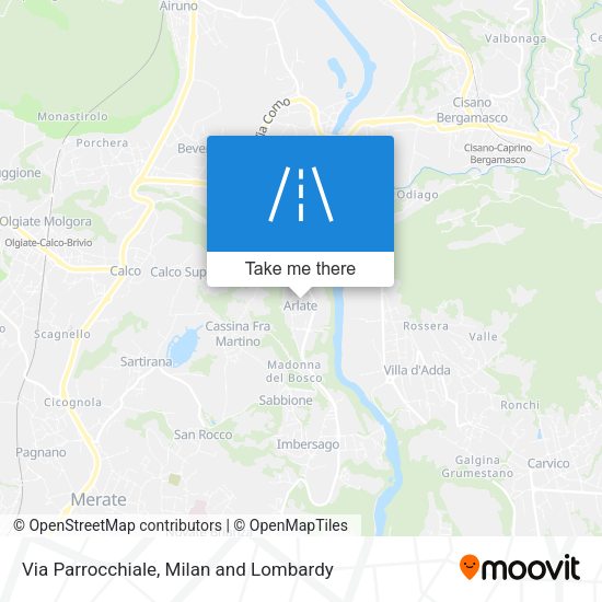 Via Parrocchiale map