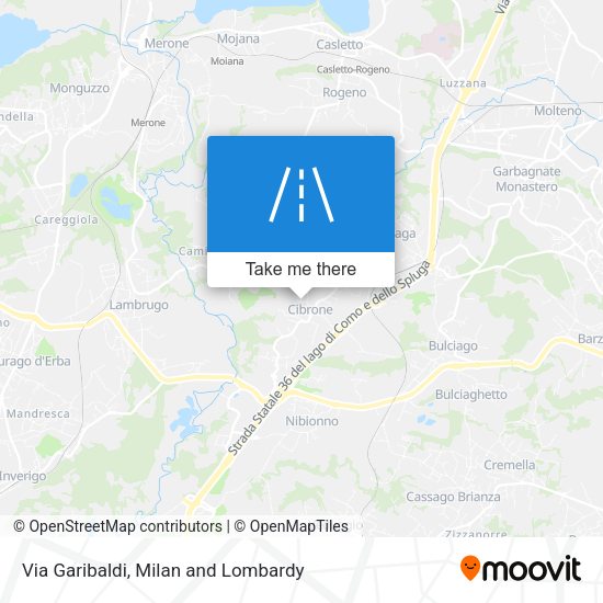 Via Garibaldi map