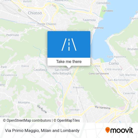 Via Primo Maggio map