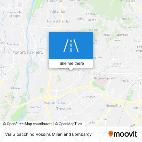Via Gioacchino Rossini map