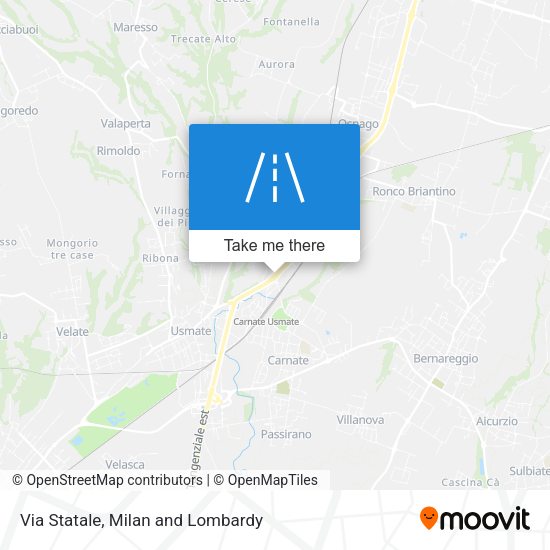Via Statale map