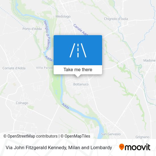 Via John Fitzgerald Kennedy map