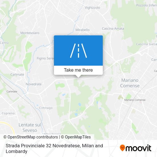 Strada Provinciale 32 Novedratese map