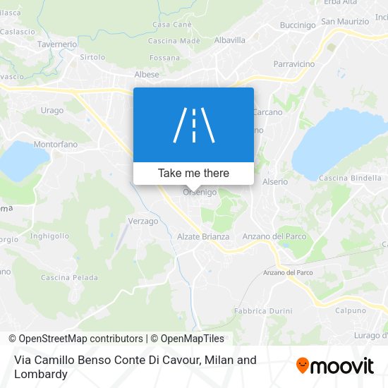 Via Camillo Benso Conte Di Cavour map