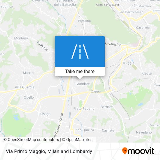 Via Primo Maggio map