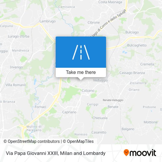 Via Papa Giovanni XXIII map