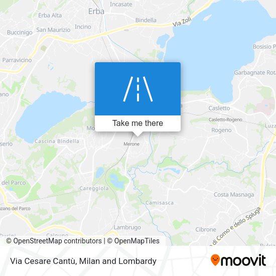Via Cesare Cantù map
