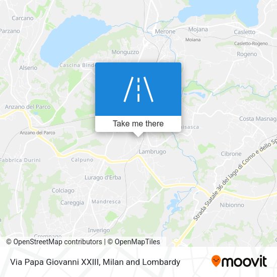 Via Papa Giovanni XXIII map
