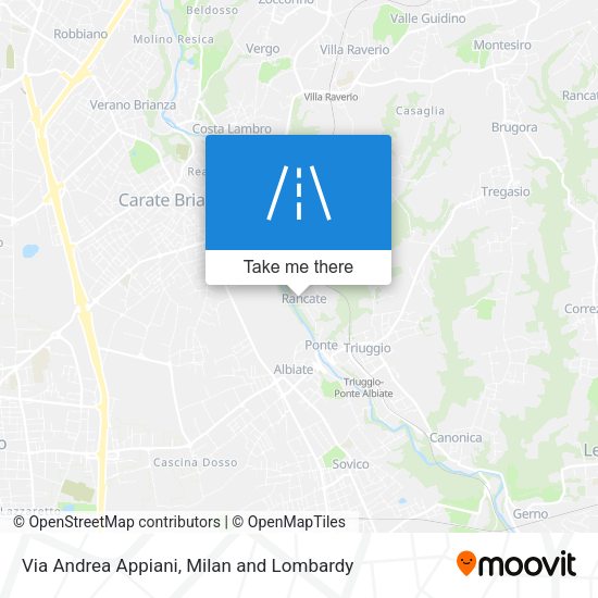 Via Andrea Appiani map