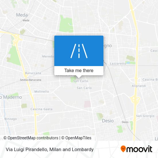 Via Luigi Pirandello map