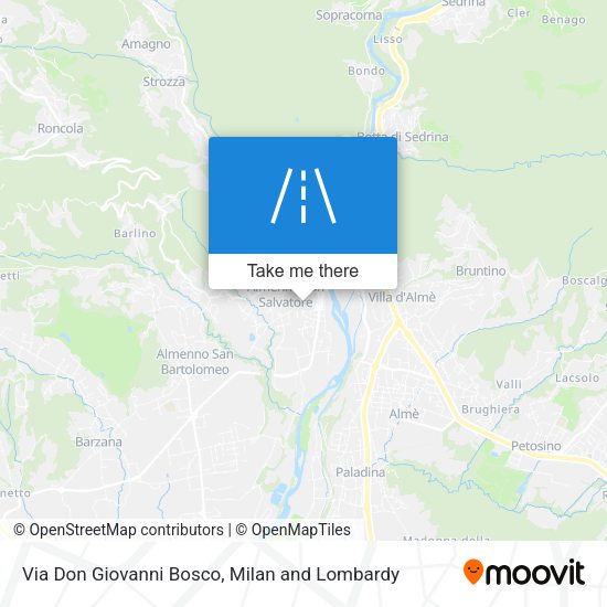 Via Don Giovanni Bosco map