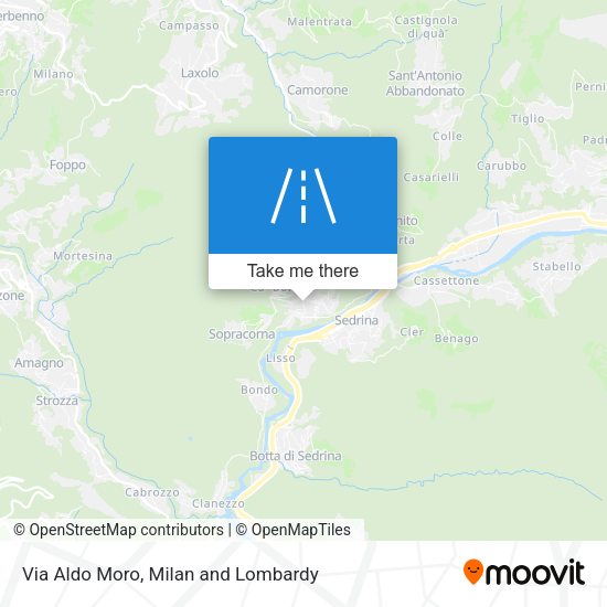 Via Aldo Moro map