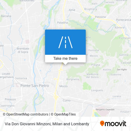 Via Don Giovanni Minzoni map