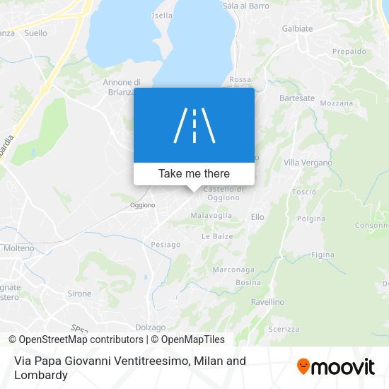 Via Papa Giovanni Ventitreesimo map