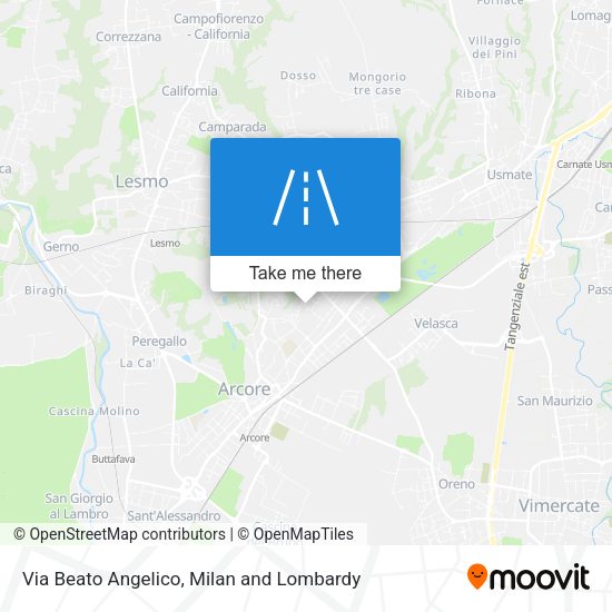 Via Beato Angelico map