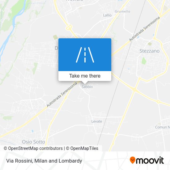 Via Rossini map
