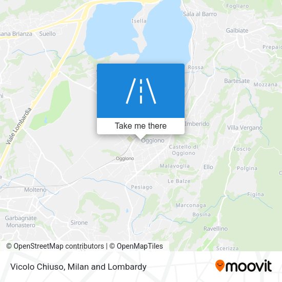 Vicolo Chiuso map