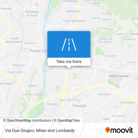 Via Due Giugno map