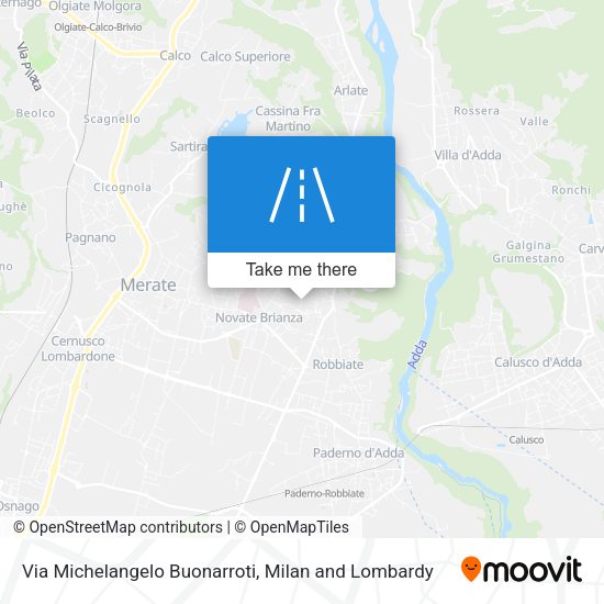 Via Michelangelo Buonarroti map