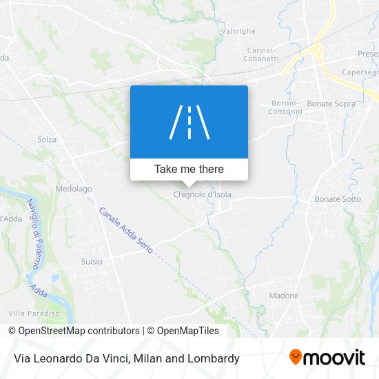 Via Leonardo Da Vinci map