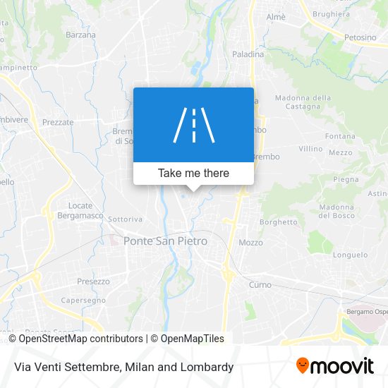 Via Venti Settembre map