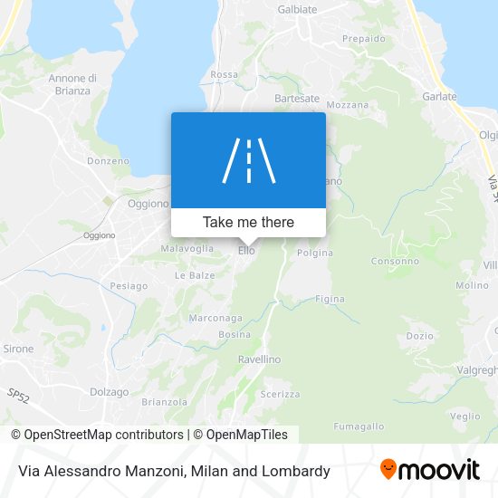 Via Alessandro Manzoni map