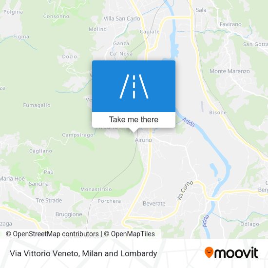 Via Vittorio Veneto map