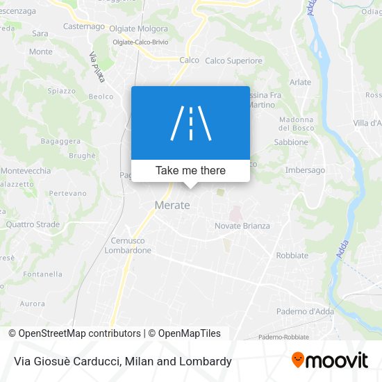 Via Giosuè Carducci map