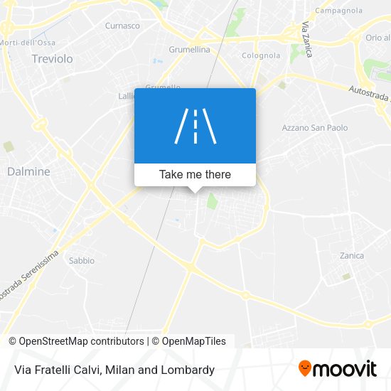Via Fratelli Calvi map