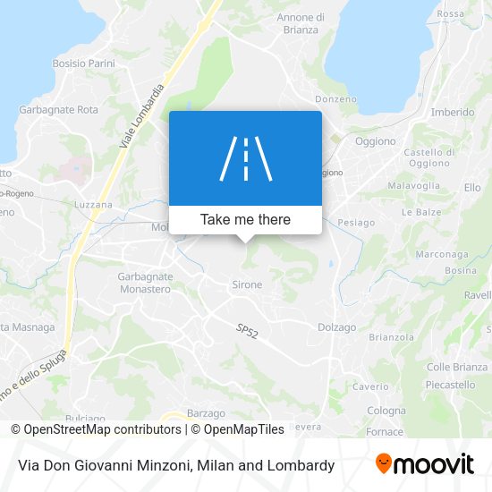 Via Don Giovanni Minzoni map