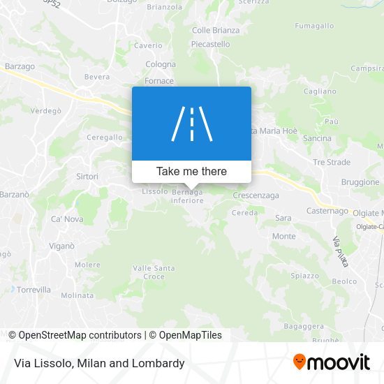 Via Lissolo map