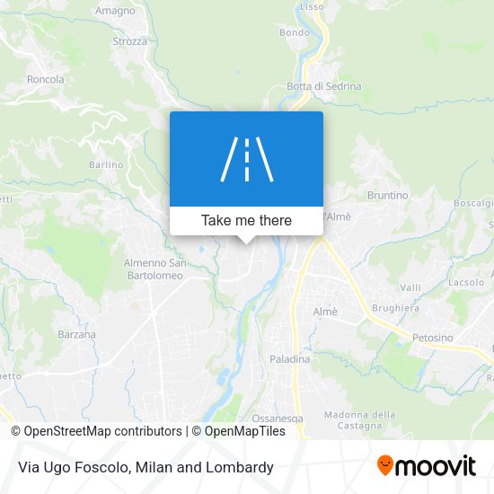Via Ugo Foscolo map
