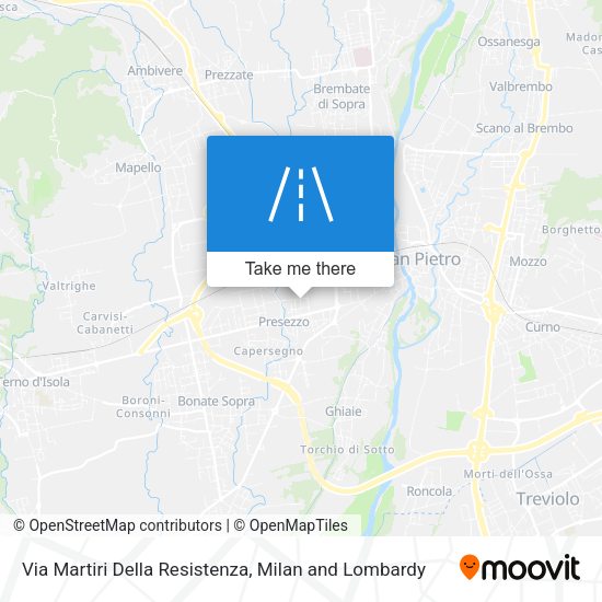 Via Martiri Della Resistenza map